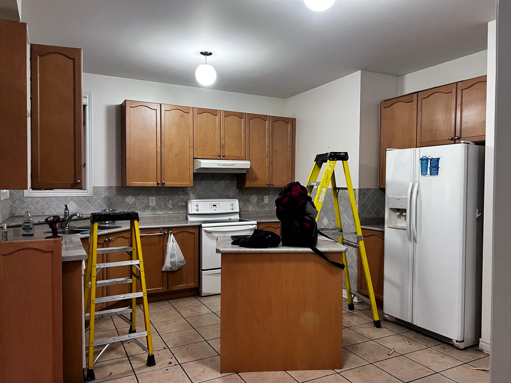 Custom Kitchen Cabinet Transformation Before
